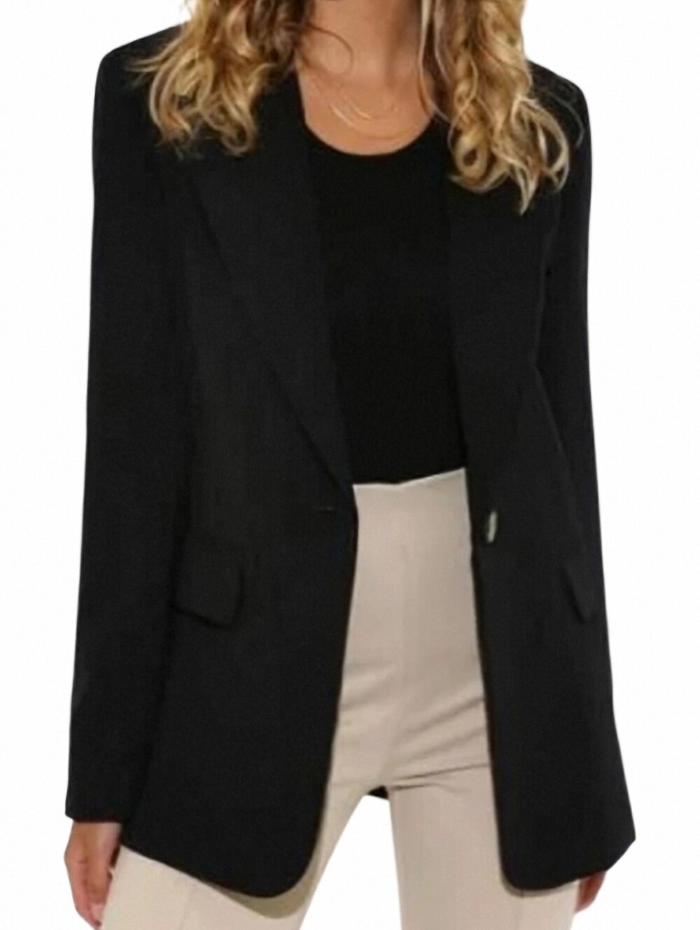 Madison The Label Audrey Blazer Women Small Black